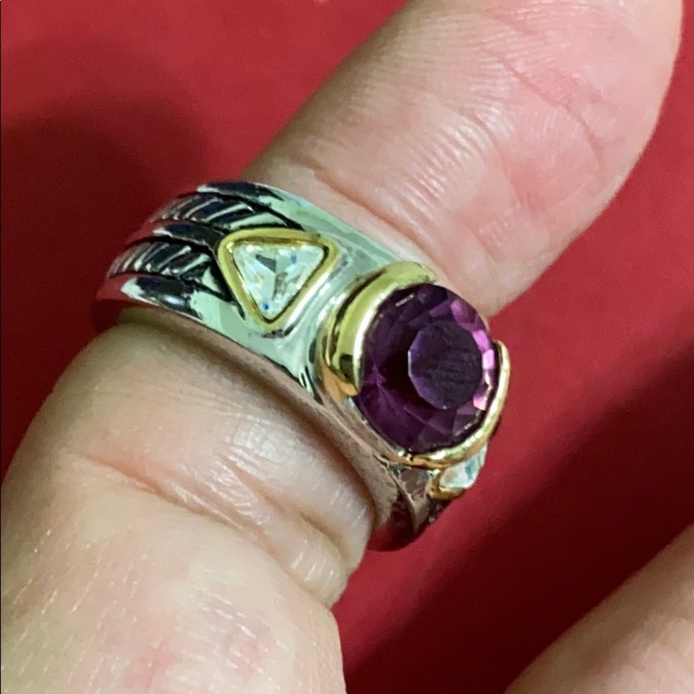 🖤Purple💕stone ring - Picture 9 of 11